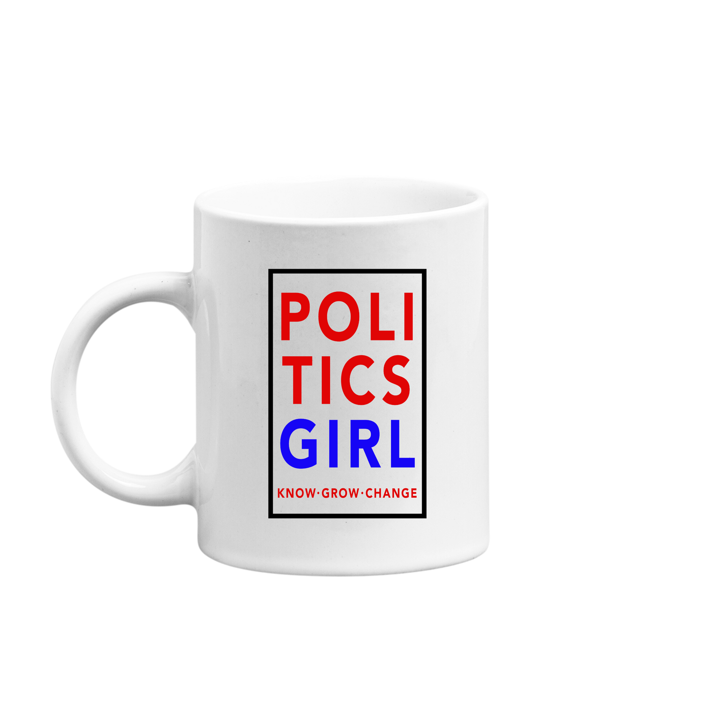 PoliticsGirl Double-Sided Logo Mug