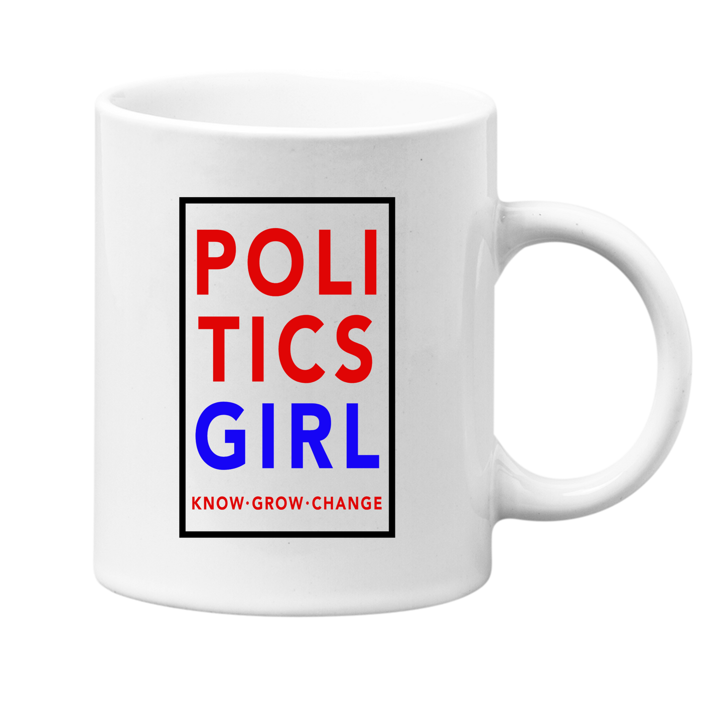 PoliticsGirl Double-Sided Logo Mug